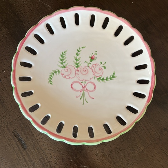 VITORIA BY PORTA BARBARA WILSON PORTUGAL 1668 Vintage Floral Plates 8” Ceramic - Picture 1 of 10